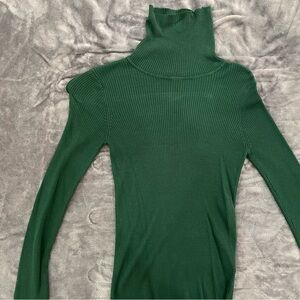 Fashion Nova Forest Green Ribbed Sweater